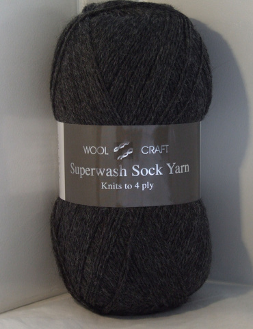 Superwash Sock Wool Charcoal